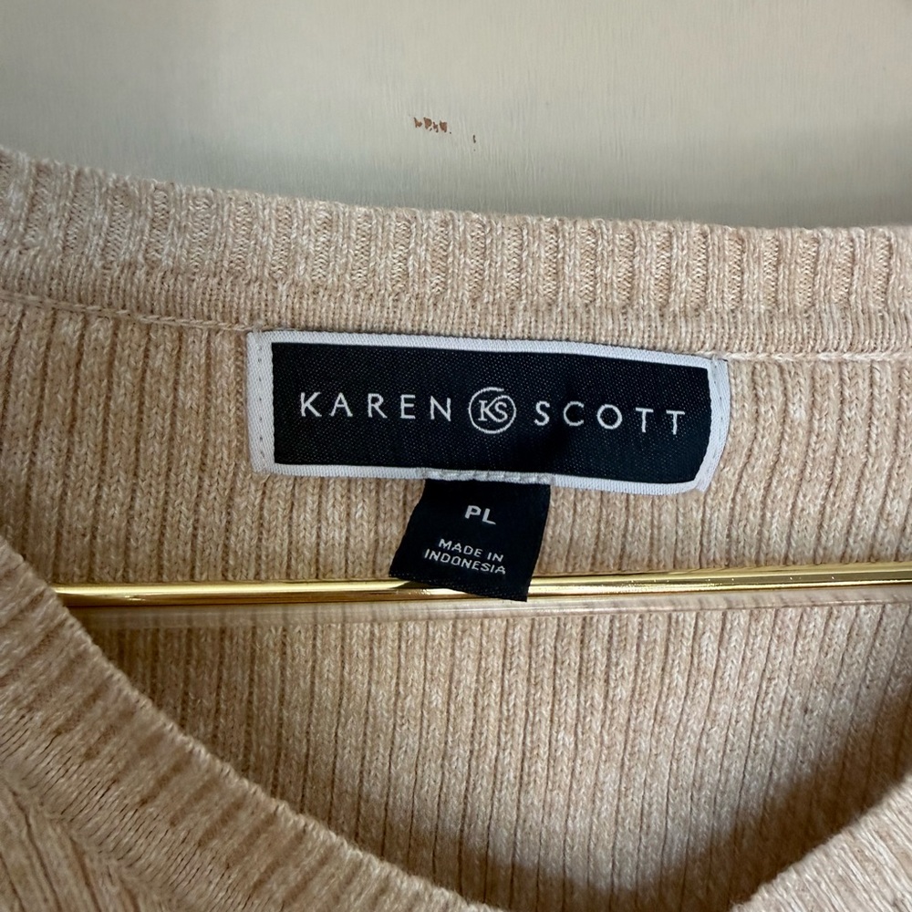 Scott Beige Ribbed Sweater - Picture 3 of 3